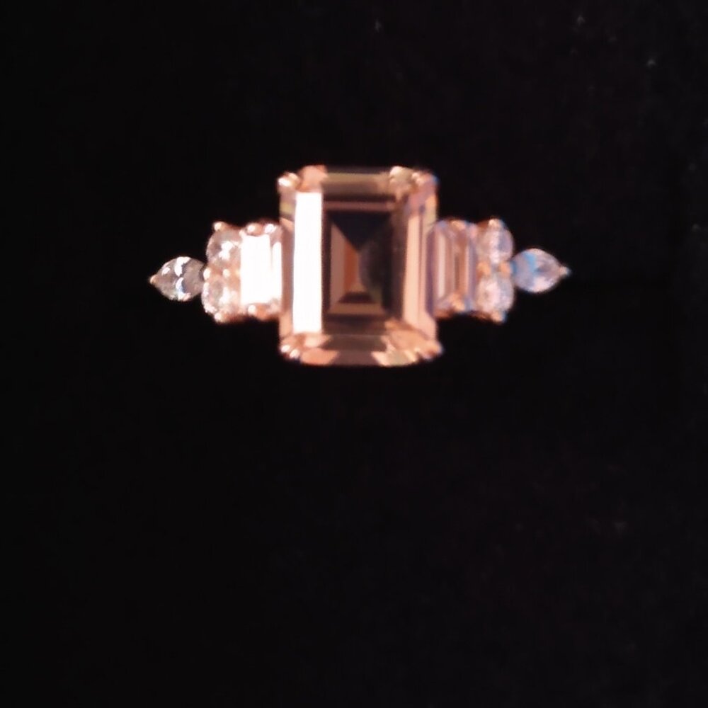 Beautiful morganite simulant ring. - Picture 7 of 8
